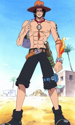 This is the Avatar Image for the Portgas D. Ace (One Piece) AI Voice and Text to Speech Generator